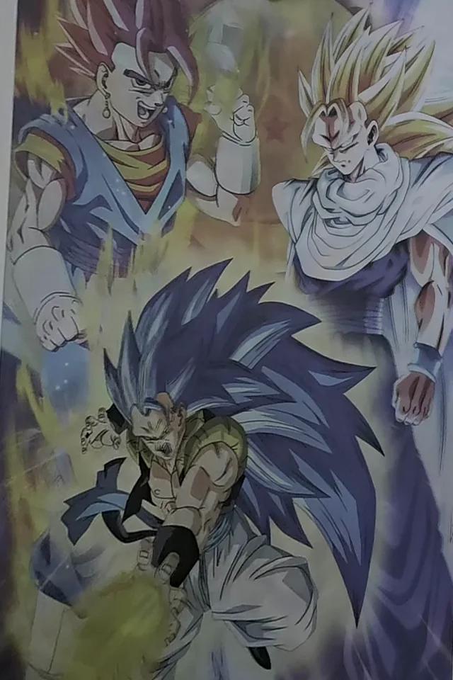 Poster flip de Dragon Ball: Goku y Gogeta