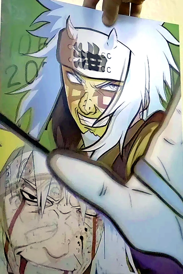 Poster flip de Naruto: Jiraiya y Naruto