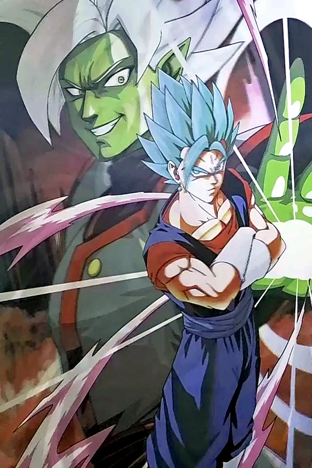 Poster flip de Dragon Ball: Vegetto y Zamasu