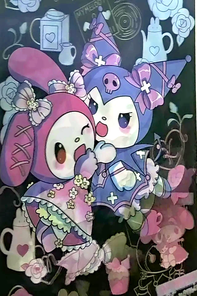 Poster flip de Sanrio: My Melody y Kuromi