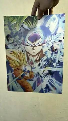 Broly y Goku en movimiento