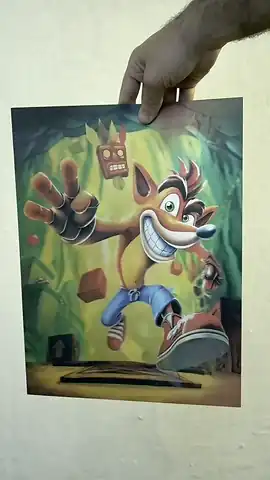 Spyro, Crash y demonio en movimiento