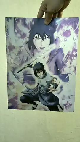 Sasuke y Naruto en movimiento