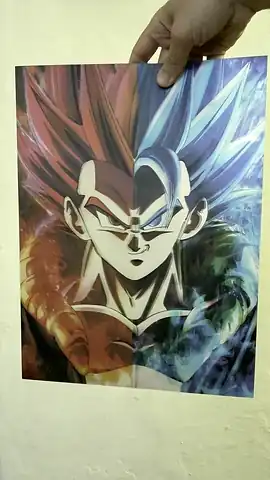 Poster flip lenticular de Dragon Ball (P080) en movimiento