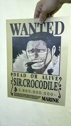 Sir Crocodile (Wanted) en movimiento