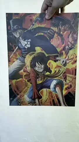 Ace y Luffy en movimiento