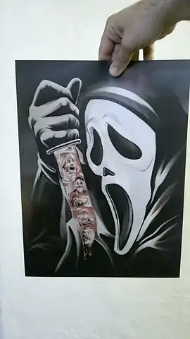 Poster flip lenticular de Terror (P124) en movimiento
