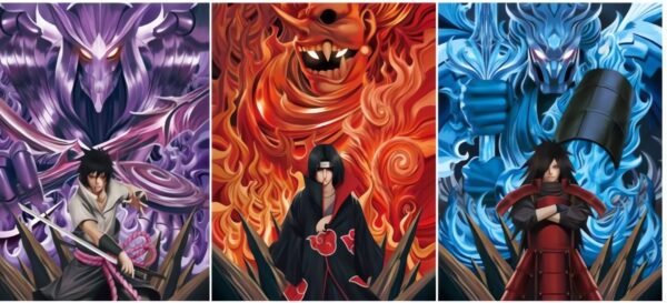 Cuadro Decorativo Anime Poster 3d Sasuke Itachi Madara - Image 3