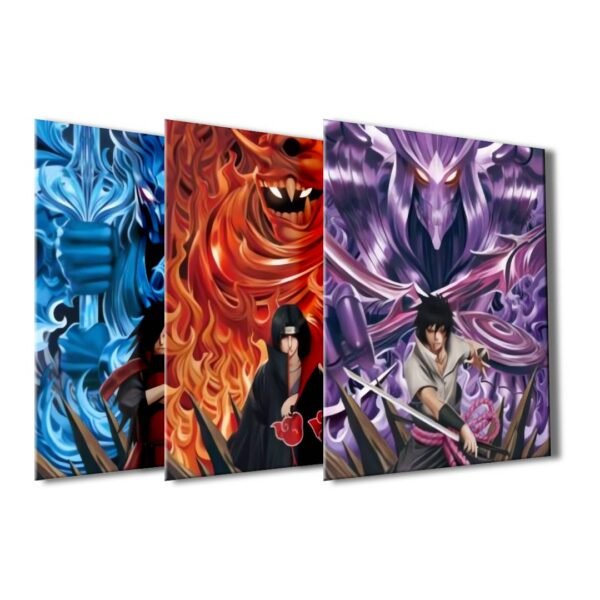 Cuadro Decorativo Anime Poster 3d Sasuke Itachi Madara - Image 2