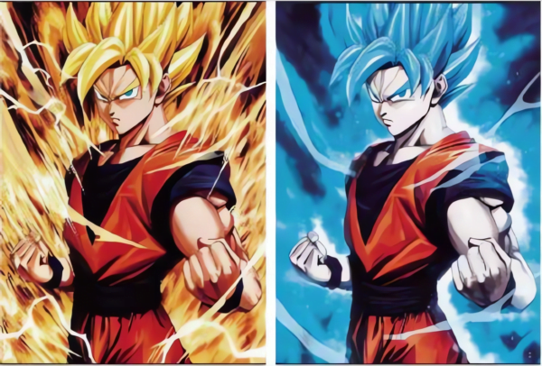 Cuadro Decorativo Poster Anime Goku Super Saiyan Blue 3D - Image 3