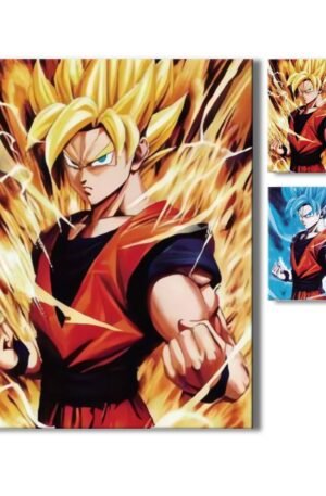 Poster Anime Goku Super Saiyan Blue 3D