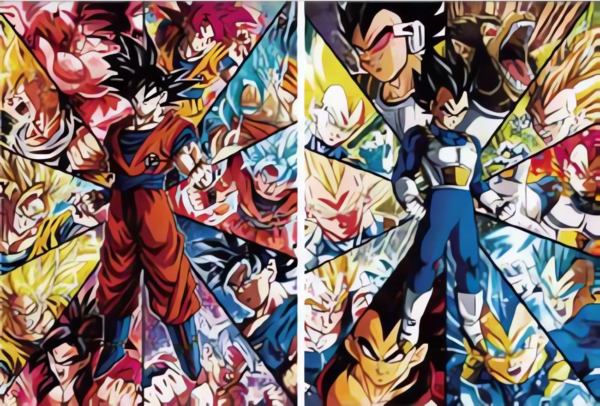 Poster 3D Dragon Ball Super Goku Vegeta - Image 3