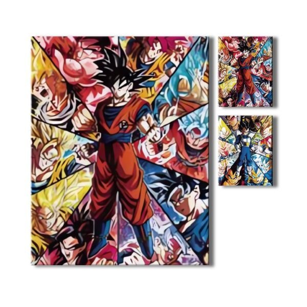 Poster 3D Dragon Ball Super Goku Vegeta