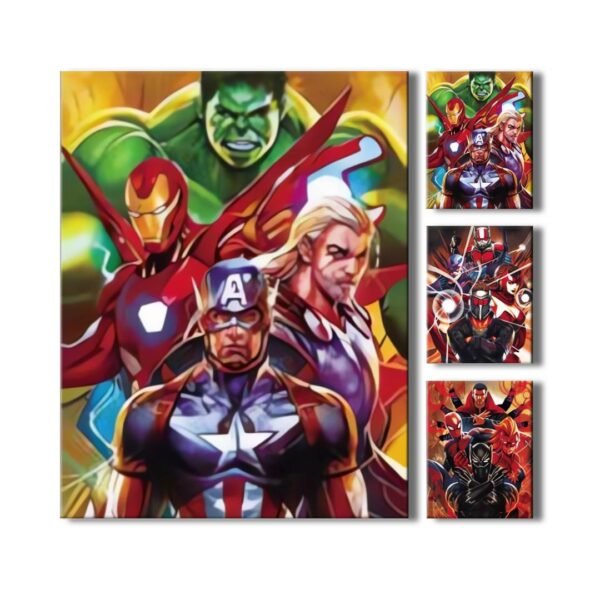 Cuadro Decorativo Poster Marvel Avengers Vengadores Comic 3D