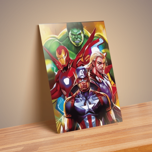 Cuadro Decorativo Poster Marvel Avengers Vengadores Comic 3D - Image 4