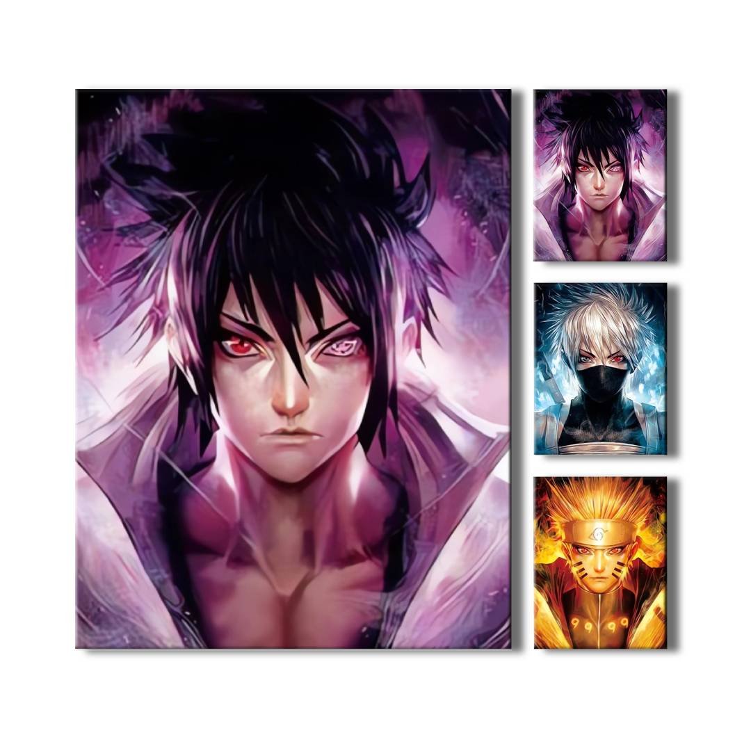 Poster 3D Sasuke Kakashi Naruto