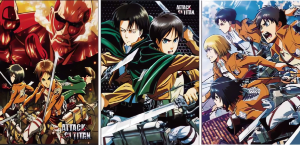 Cartel Decorativo Poster 3D Attack on Titan 4K 30×40 3 en 1 - Image 3