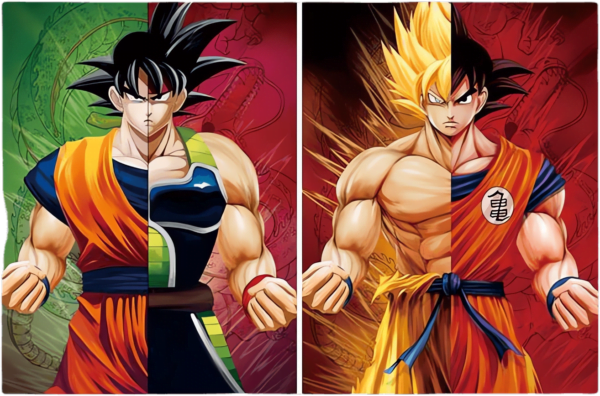 Descubre el poderoso legado de Bardock y Goku en este increíble Cartel Decorativo Poster 3D PVC 2 en 1 - Image 3