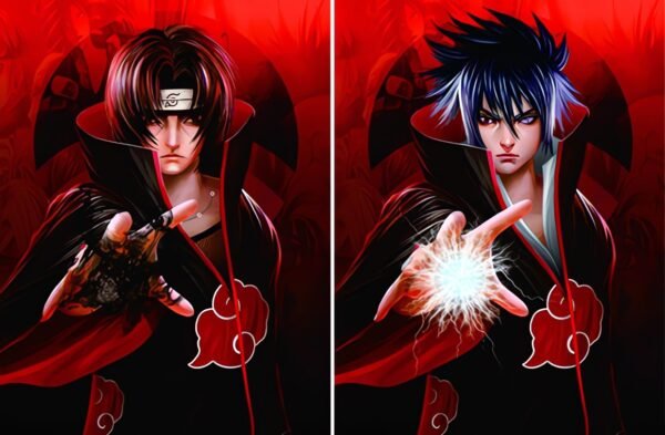 Cartel Decorativo Poster Itachi Uchiha 3D 30x40 2 en 1 - Image 3