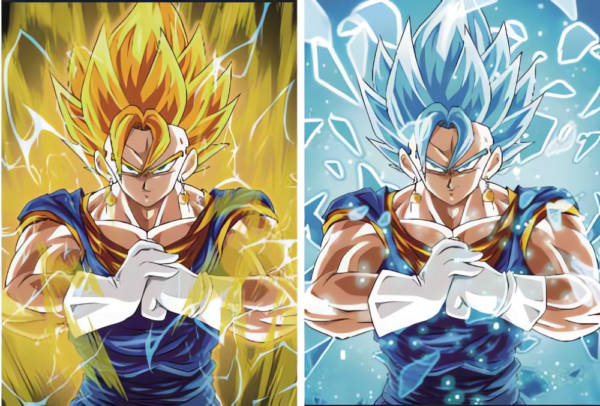 Cartel Decorativo Poster 3D Vegetto Blue 4K 30×40 2 en 1 - Image 3