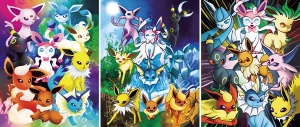 Cuadro Decorativo Poster 3D Eevee Evoluciones 4K 30×40 3 en 1 - Image 3