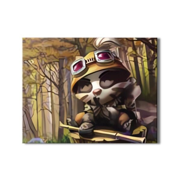 Cuadro Anime Poster 3D Teemo de League of Legends