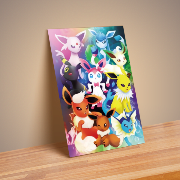 Cuadro Decorativo Poster 3D Eevee Evoluciones 4K 30×40 3 en 1 - Image 4