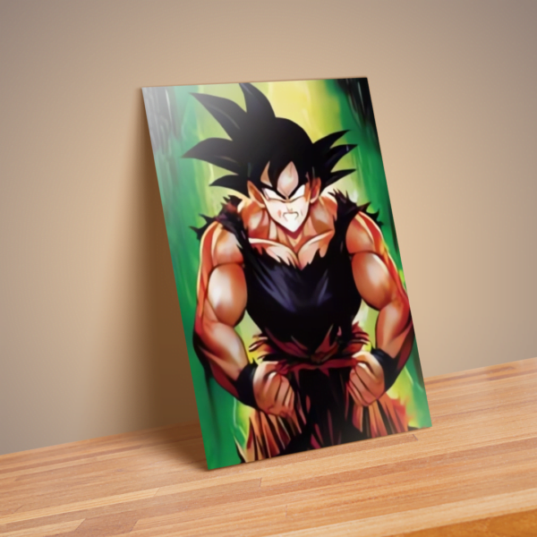 Cartel Decorativo Poster 3D Goku SS fase 2 - PVC 30x40 2 en 1 - Image 4