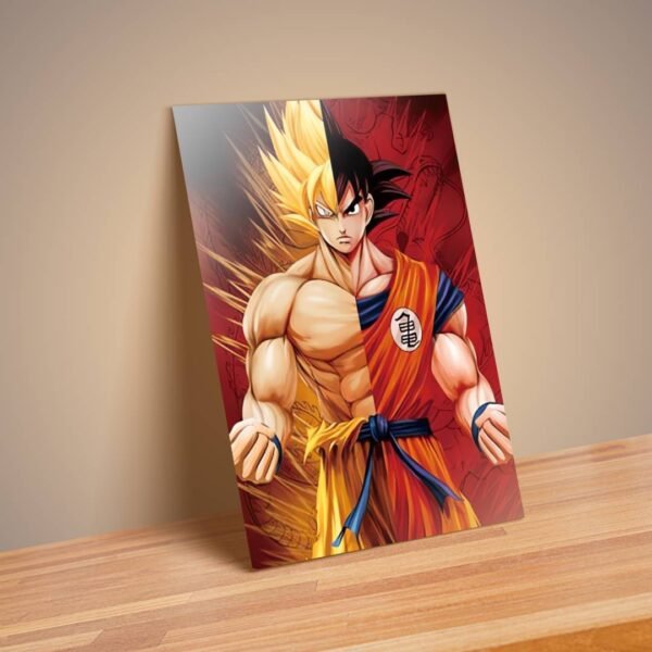 Descubre el poderoso legado de Bardock y Goku en este increíble Cartel Decorativo Poster 3D PVC 2 en 1 - Image 4