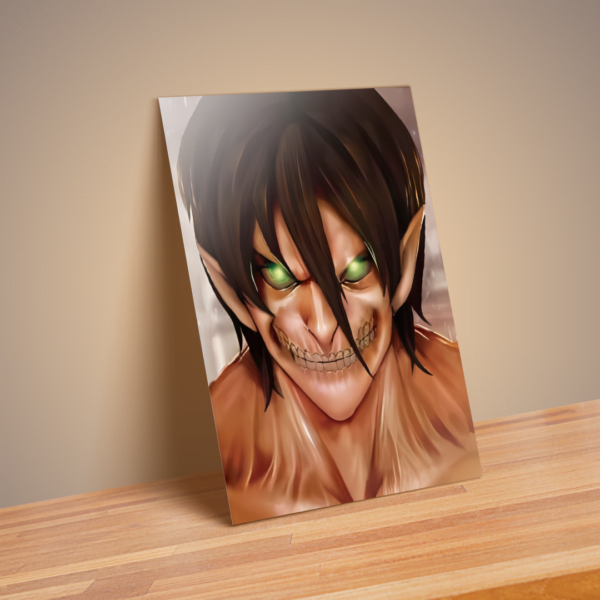 Cuadro Decorativo Poster 3D Eren Jaeger Titan 4K 30×40 2 en 1 - Image 4