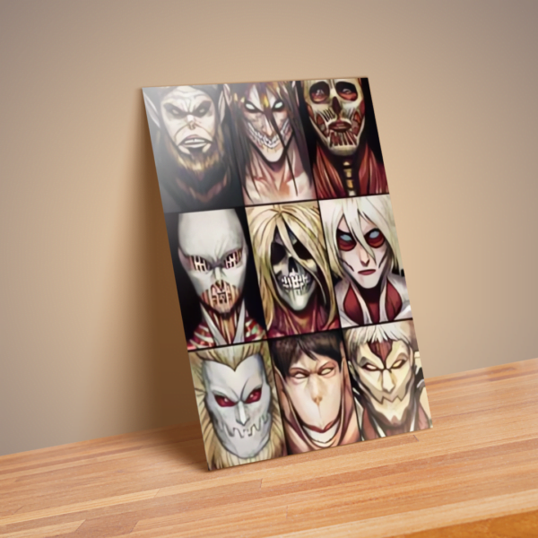 Cuadro Decorativo Poster 3D Attack on Titan Titanes 4K 30×40 2 en 1 - Image 4