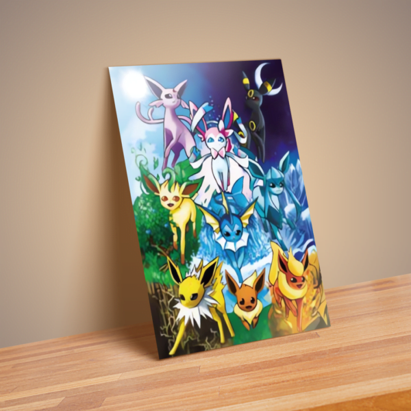 Cuadro Decorativo Poster 3D Eevee Evoluciones 4K 30×40 3 en 1 - Image 5