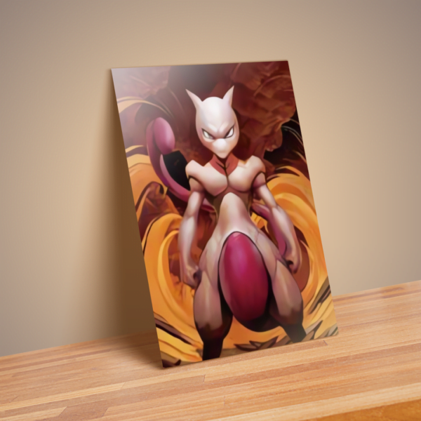 Cuadro Decorativo Poster 3D Armored Mewtwo 4K 30×40 2 en 1 - Image 5