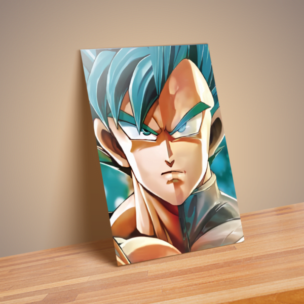 Cartel Decorativo Poster 3D Goku Vegeta Azul 4K: El poder de la fusión en tu pared - Image 5