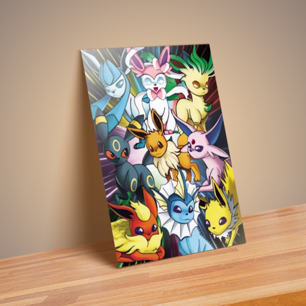 Cuadro Decorativo Poster 3D Eevee Evoluciones 4K 30×40 3 en 1 - Image 6