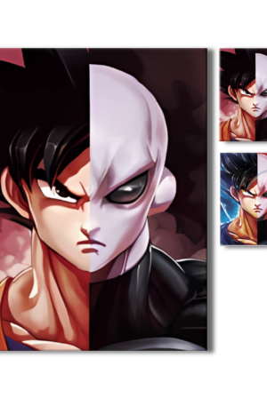 Cartel Decorativo Poster 3D Goku Jiren 4K 30×40 2 en 1