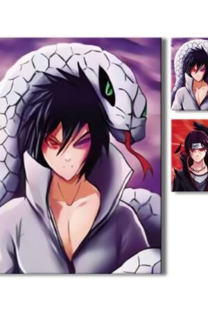 Cartel Decorativo Poster Itachi Sasuke 3D 30x40 2 en 1