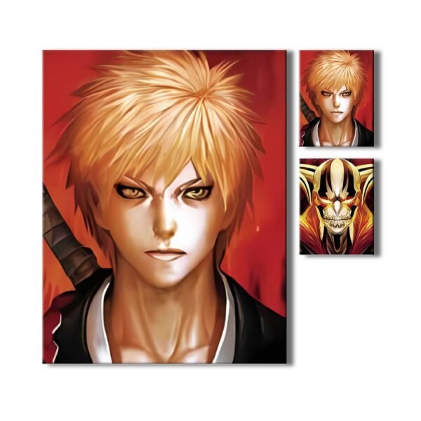 Cartel Decorativo Poster 3D Ichigo Kurosaki Shinigami 30x40 - 2 en 1