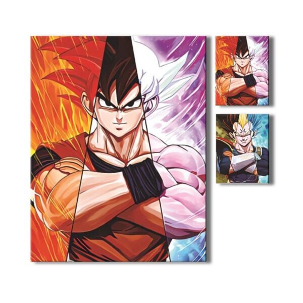 El poderoso encuentro: Cartel Decorativo Poster 3D Goku Vegeta