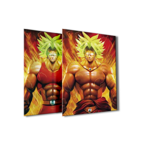 Cartel Decorativo Poster 3D Broly SS - PVC 30x40 2 en 1 - Image 2