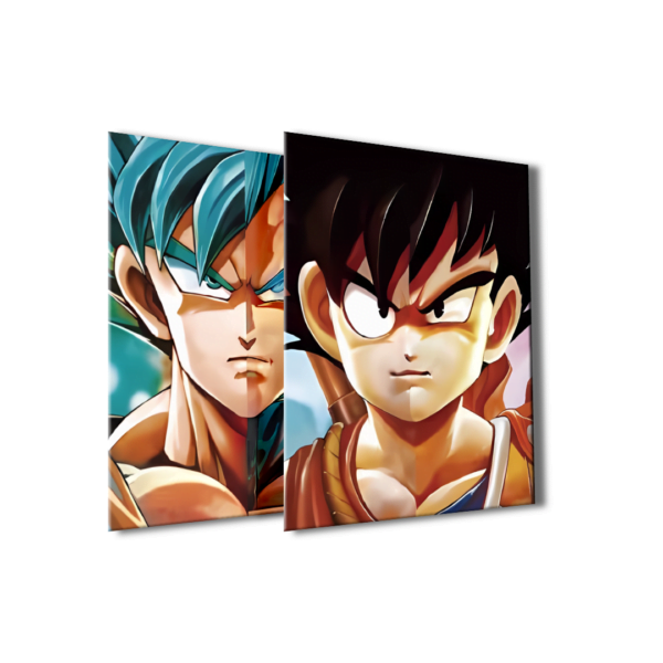 Cartel Decorativo Poster 3D Goku Vegeta Azul 4K: El poder de la fusión en tu pared - Image 2