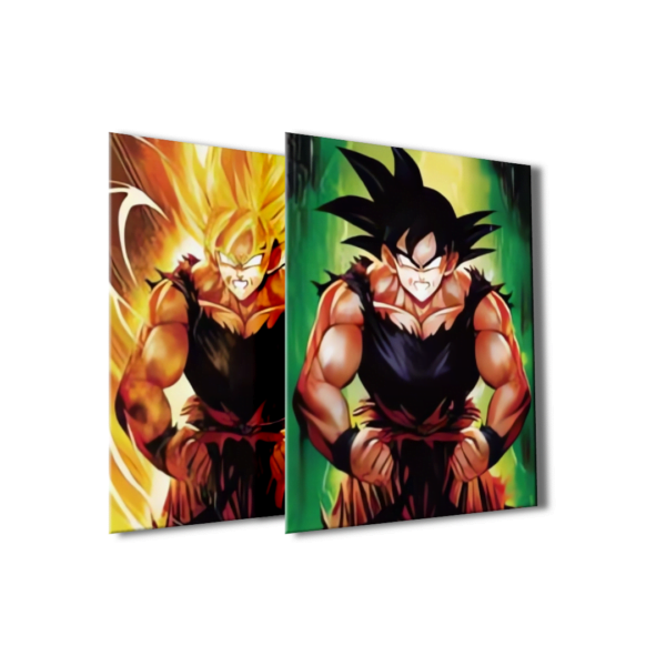 Cartel Decorativo Poster 3D Goku SS fase 2 - PVC 30x40 2 en 1 - Image 2