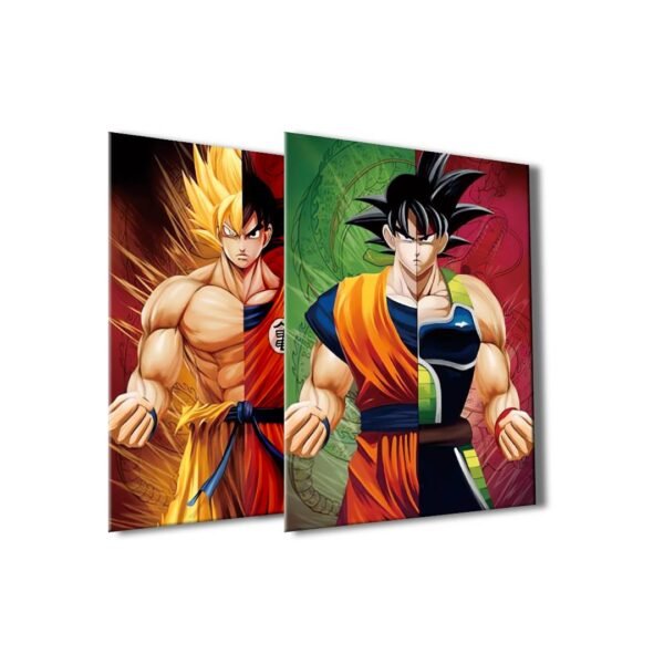 Descubre el poderoso legado de Bardock y Goku en este increíble Cartel Decorativo Poster 3D PVC 2 en 1 - Image 2