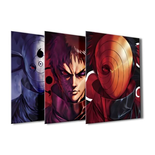 Uchiha Obito Anime Poster Decorativo 3D