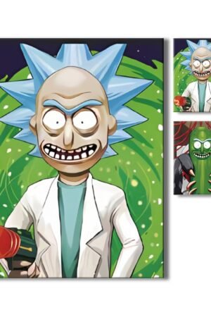 Descubre un universo de aventuras con nuestro Cuadro Poster 3D Rick and Morty 2 en 1.