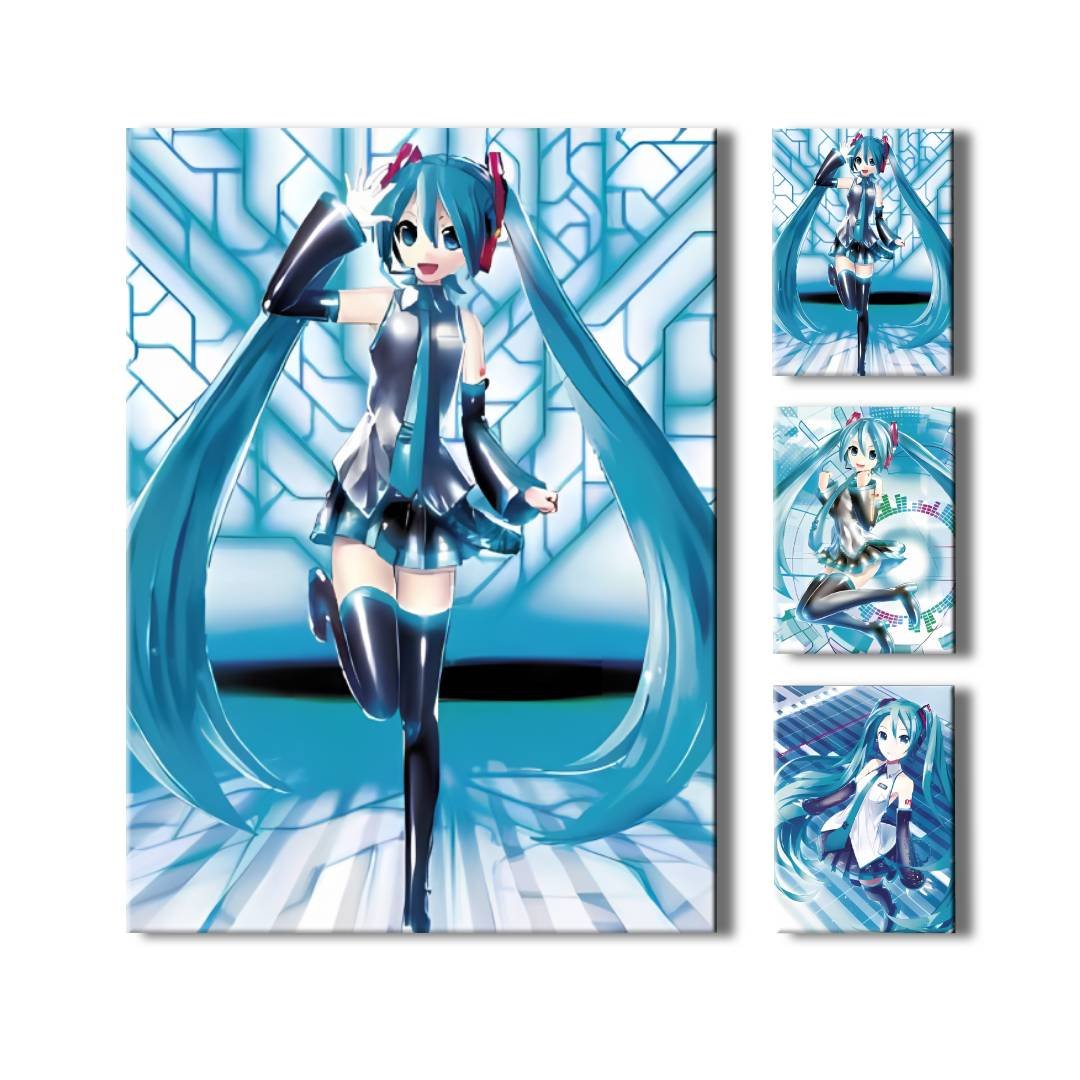 Cuadro Poster 3D Hatsune Miku