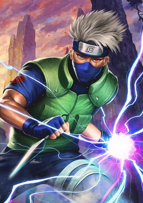 Sumérgete en el mundo ninja con nuestro Poster 3D Decorativo 30x40 de Kakashi Hatake