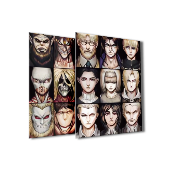 Cuadro Decorativo Poster 3D Attack on Titan Titanes 4K 30×40 2 en 1 - Image 2