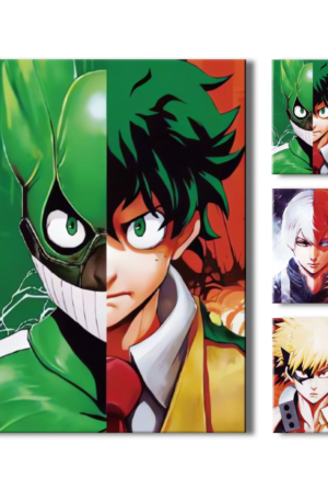 Poster 3D Boku no Hero Academia Midoriya Bakugou Todoroki 4K 30×40