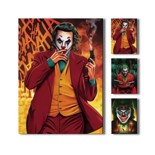 Cartel Decorativo Poster 3D 3 Jokers 4K 30×40 3 en 1